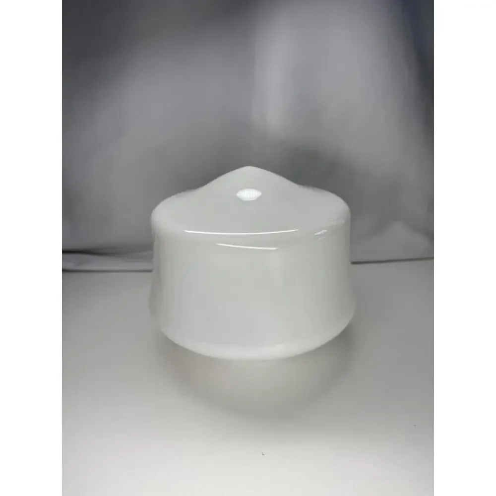 Milk Glass Schoolhouse Light Shade‎ Globe 6in Fitter Ceiling Pendant White Opal